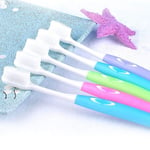 VCX 1PC Ultra Soft Toothbrush Nano Brush Portable Soft Hair Tooth Brush Eco Friendly Brushes Oral Cleaning Care Tools (Color : 1PC Color Random)