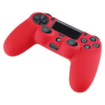 Insten® Housse Coque Étui De Protection En Silicone Pour Manette Pad Joystick Dual Shock Sony Playstation 4 (Ps4), Rouge