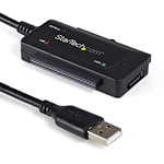 StarTech.com USB 2.0 to IDE SATA Adapter - 2.5 / 3.5" SSD / HDD - USB to IDE & SATA Converter Cable - USB Hard Drive Adapter (USB2SATAIDE)