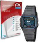 atFoliX 3x Screen Protection Film for Casio F-91W-1YEF Screen Protector clear