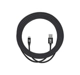 Juice Micro USB 3m Charger and Sync Cable for Android Samsung Galaxy S7,S6,S5, Huawei, Xiaomi, Nokia, Sony, Nexus, HTC, Kindle - Black