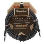 BLACKSTAR Câble d'instrument Pro Series 3 m - Jack droit 6,35 mm vers jack droit 6,35 mm pour basse/guitare électrique/électro-acoustique/clavier/ampli