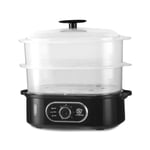 XL Electric Steamer Steam Slow Cooker & Dumpling Fish Energy Save BPA Free 900W
