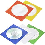 Basetech Étui à CD/DVD BT-2267608 Bleu, Vert, Orange, Blanc, Jaune 100 pc(s)