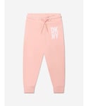 DKNY Girls Logo Print Joggers - Pink - Size 10Y