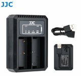 JJC DCH-BLH1 USB Dual Battery Charger for Olympus OM-D E-M1 Mark III re. BLH-1