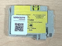 Lot Of 5 Wecare Inkjet Remanufactured Cartridges Compatible EPSON T1294 Yellow