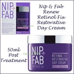 Nip & Fab Renew Retinol Fix Restorative Day Cream Post Treatment 1 x 50ml NEW