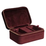 DARK Velvet Jewellery Box Maroon