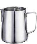 Camaka Barista Milk Jug for Coffee Machine Use,350ml Stainless Steel Milk Pitcher Frothing Jug Measuring Cup with Internal Markings (20oz (600ml))