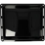 Plaque de four noire, émaillée, revêtement anti-adhérence compatible avec Whirlpool AKZ-Serie, AKZxxxx - 44,5 x 37,5 x 4,4 cm - Vhbw