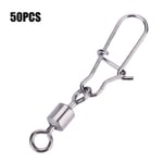 Pangdingk School Season Fishing Swivel With Snap, Swivels Connector, Stainless Steel Fishing Accessory for Fisherman Fishing Lover the Best Gift(5#)