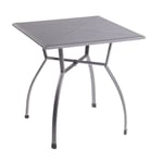 greemotion Table de jardin carrée Toulouse 70 x 70 cm – Table élégante et solide en acier – Table extérieure pour 4 personnes - Table d’appoint design – Table moderne inoxydable