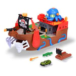 Dickie Toys - Bateau Pirate – Bateau Jouet Complet (41,5 cm) pour Les Enfants à partir de 3 Ans avec Circuit de Course, Effets spéciaux, lumière et Son, Convient comme Jouet de Bain et Jouet de Bain