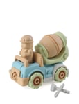 Take-Apart Construction Car - Cement Mixer, Wheat Straw Toys Multi/patterned Magni Toys