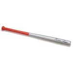 Baseball Bat Wood 28" Silver Red