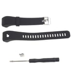 Black Embossing Watch Strap Band For Garmin Vivosmart HR Approach X10/40