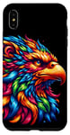 Coque pour iPhone XS Max Illustration animale griffin cool esprit tie-dye art