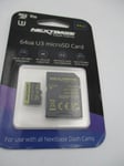 Nextbase 64GB U3 Micro SD Card for Nextbase Dash Cams - New Sealed