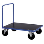 Flakvagn Blå 1000x700mm 500kg 1 rörbygel