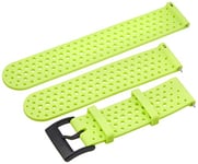 Suunto Bracelet de remplacement Original pour les Montres Suunto Spartan Sport WRH, Suunto 9, Silicone, Longueur : 22,9 cm, Largeur : 24 mm, Vert/Noir, avec Broches de fixation, SS050226000