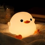 Dodo Duck Nattlampa, Söt Anka Lampa, Silikon Dimbar Barnkammare Nattlampa, Uppladdningsbar Led Sänglampa Med 19 Minuters Timer &amp; Tryck