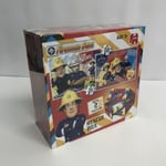 FIREMAN SAM RESCUE BOX 2 X JIGSAWS PUZZLES 35 & 50 PIECES & TOOL BOX JUMBO GIFT