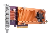 QNAP QM2-4P-384 - Lagringskontroller - PCIe 3.0 lavprofil - PCIe 3.0 x8 - for QNAP TS-1273, 1277, 473, 677, 873, 877, 977, EC1280, TVS-27372, 8, 744, 8, 7, 8 , 882