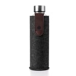 EQUA vattenflaska glas 750ml Textil Chocolate Night