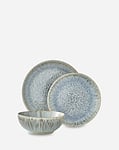 Denby Halo Grey Speckle 12 Piece Dinnerware Set