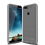 CruzerLite Huawei Honor 9 Lite Case, Carbon Fiber Shock Absorption Slim Case for Huawei Honor 9 Lite (Gray)