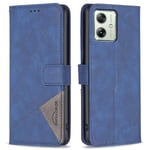 Motorola Moto G54 5G BINFEN COLOR Embossed Plånboksfodral - Blå Blå