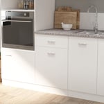 vidaXL køkkenbordplade 50x60x2,8 cm spånplade graniteffekt grå