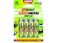 Rocket Precharged Hr6 2100Mah Always Ready Blister Pack 4 Pcs.
