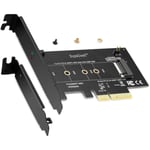 Adaptateur M2 PCIe SSD vers PCI Express 3.0 x4 – Carte d’Extension Compatible avec Disque Dur Internet M2 NGFF PCI-e 3.0, 2.0 ou