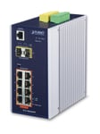 PLANET Industrial 8-port 10/100/1000T 802.3at PoE + 2-port 1G/2.5G SFP Managed Switch