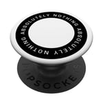 Absolutely Nothing Black Halo Logo Web3 Crypto Degen PopSockets Swappable PopGrip