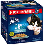 Felix Lot de 24 sachets de 85 g de Nourriture Humide pour Chat en gelée