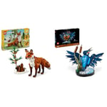 LEGO Creator 3-en-1 Les Animaux de la Forêt : Le Renard Roux, Jouet Transformable & Icons Le Martin-pêcheur, Kit de Maquette pour Adultes Amoureux des Oiseaux et de l'Ornithologie, Idée Cadeau