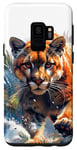 Galaxy S9 realistic cougar walking scary mountain lion puma animal art Case