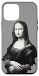 Coque pour iPhone 12 mini Mona Lisa (Gioconda) de Leonardo da Vinci (noir et blanc)