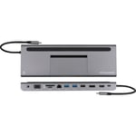 Kramer USB-C 4K HDMI/DP/VGA and Ethernet -telakka, harmaa