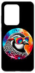 Coque pour Galaxy S20 Ultra Lunettes de soleil Cool Tie Dye Ptarmigan Oiseau Illustration Art