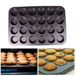 Kitchen Utensil Mold Mini 24 Cup Non-Stick Cake Mold Soap Cookies Cupcake Bakeware Pan Muffin Non Stick Tray Bakeware Baking Tools 35.5 * 26.5Cm