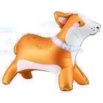 Gående Corgi Hund Folieballong & Hundkort