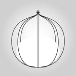 Hoop Taklampa - Pendel i 4 färgval | Färg: Svart - RAL 9005 | ink ljuskälla (L70067) | Ljuskälla: E27 - 8W LED | 806 Lumen | 2700K (L70067)