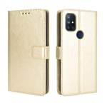 Oneplus Nord N10 5G Case [Wallet Case] [Kickstand] [Card Slots] [Magnetic Flip Cover] Compatible with Oneplus Nord N10 5G Smartphone(Golden)