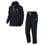 Nike 829723-010 W NSW TRK SUIT WVN OH Tracksuit Women's BLACK/WHITE/(WHITE) Size XL