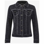 Head Rebels Jeans-knit Button Sweater Svart S-M Kvinna