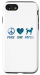 Coque pour iPhone SE (2020) / 7 / 8 Peace Love Caniche Funny Cute Dog Lover Pet Lover